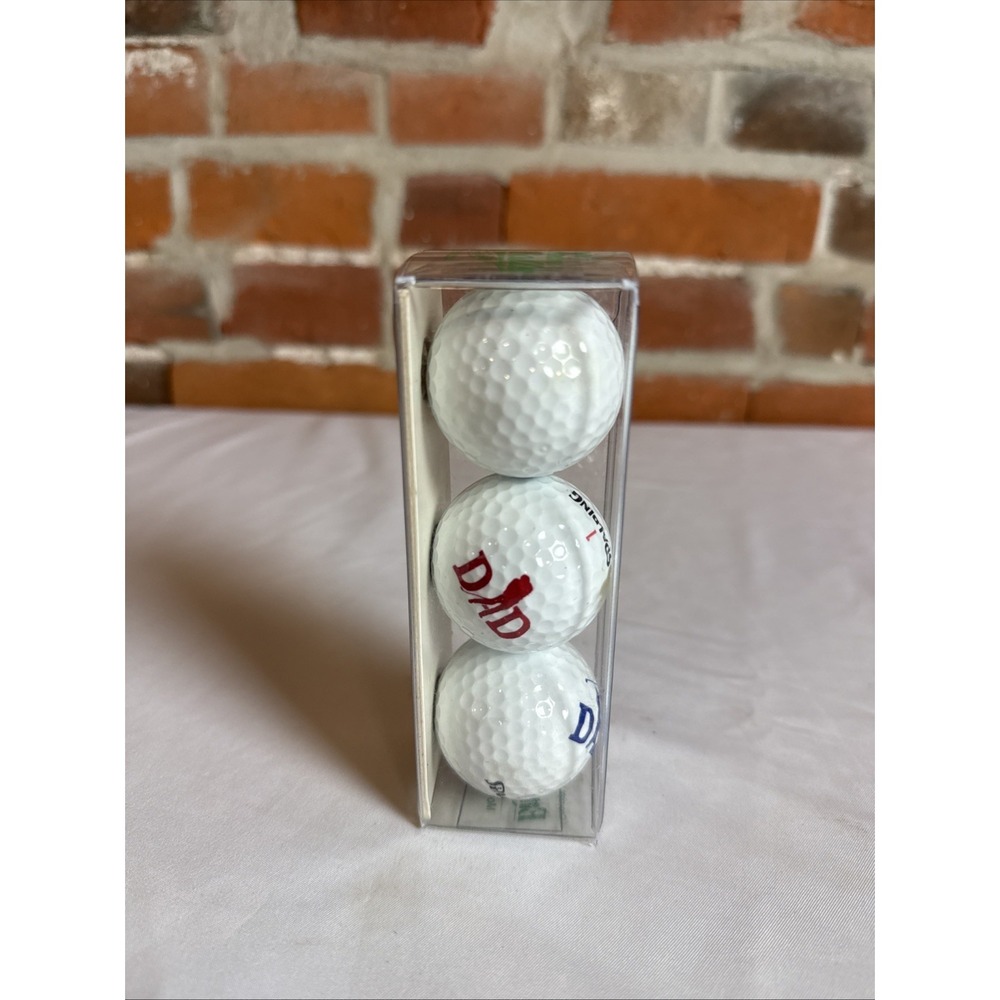 Sealed 3 Spalding Golf Balls Dad Multi No 1 Special Occasion Gift 1991 USA